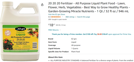 EZ-gro All Purpose Fertilizer